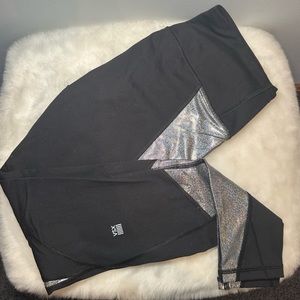 VSX black and silver leggings